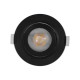 Spot Orientable 10W LED SMD - Vue face noir