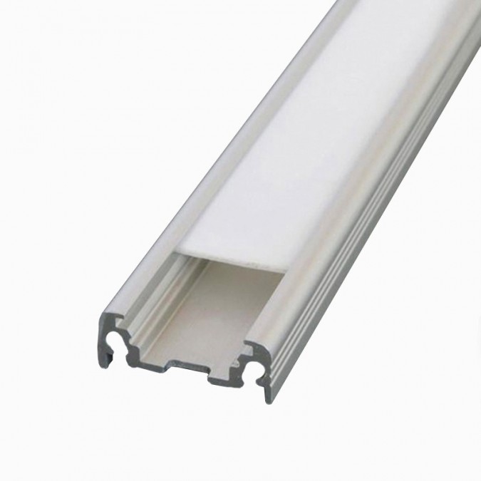 Profilé Aluminium LED Plat - Ruban LED jusqu'à 14mm