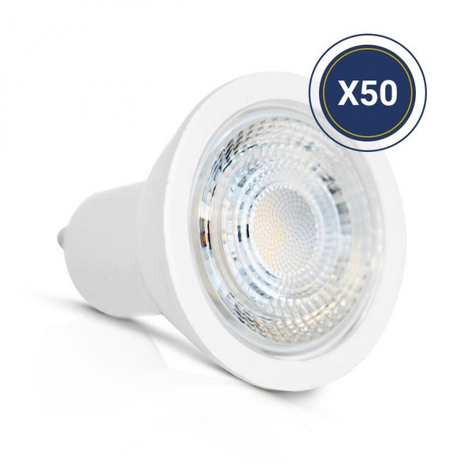 Pack de 50 ampoules LED GU10 7W 38° Dimmable