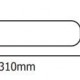 Tube LED S19 Linolite 9W - Dimensions