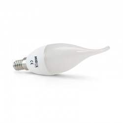 Ampoule LED E14 6W Flamme "Coup de Vent" Claire (Dimmable en option)