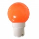 Lot de 12 ampoules LED B22 1W Oranges Incassables (équivalence 15W) pour Guirlande Extérieure
