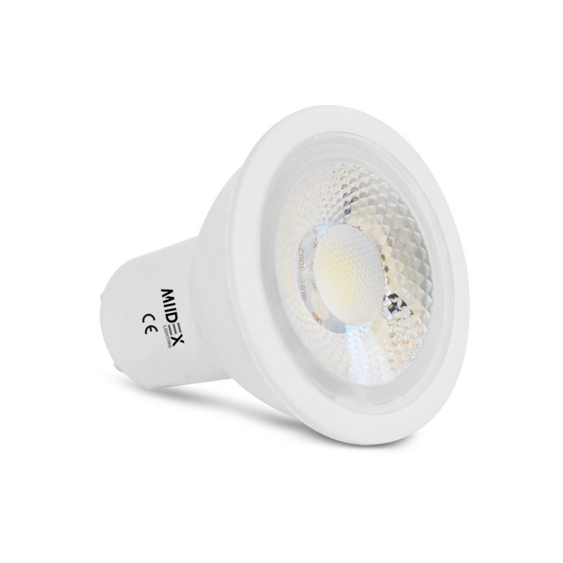 Ampoule LED spot dimmable avec culot standard GU10, et conso. de 5W