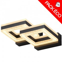 Lot de 2 appliques LED SQUARE RING - 12W