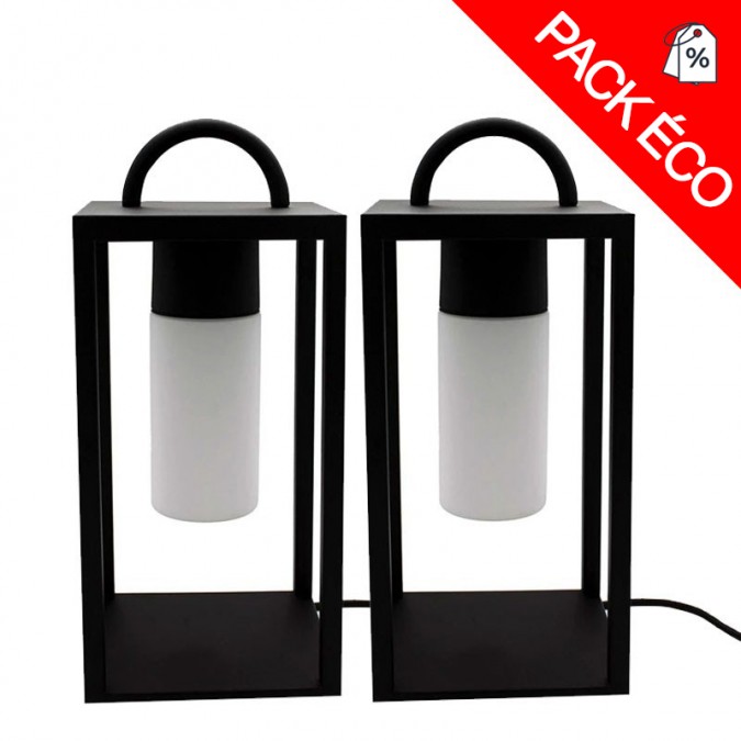 Lot de 2 lanternes lumineuses JAZZ