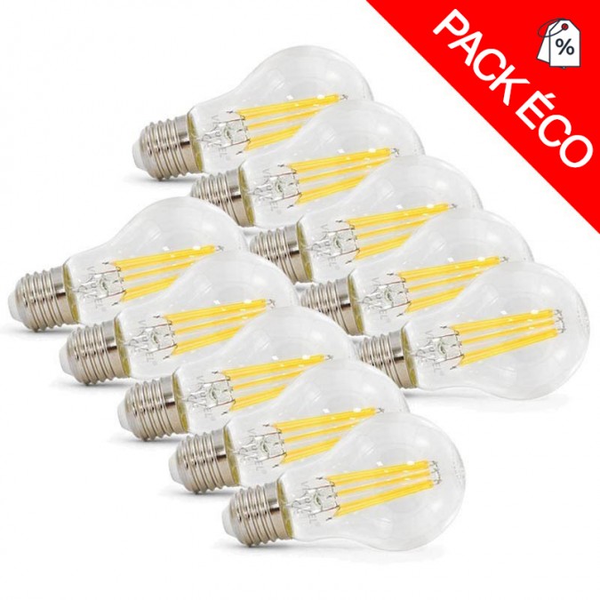 Ampoule LED E27 Bulb 8W COB Filament (Dimmable)