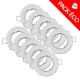 Support de spot Rond Blanc Fixe Acier Ø77mm