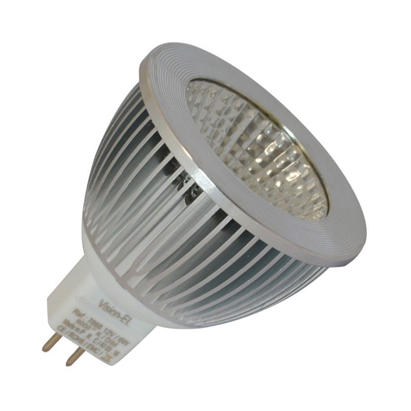 Ampoule LED GU5.3 - Spot LED COB dimmable 6W 3000k / 4000k / 6000k -  PACALED SAS