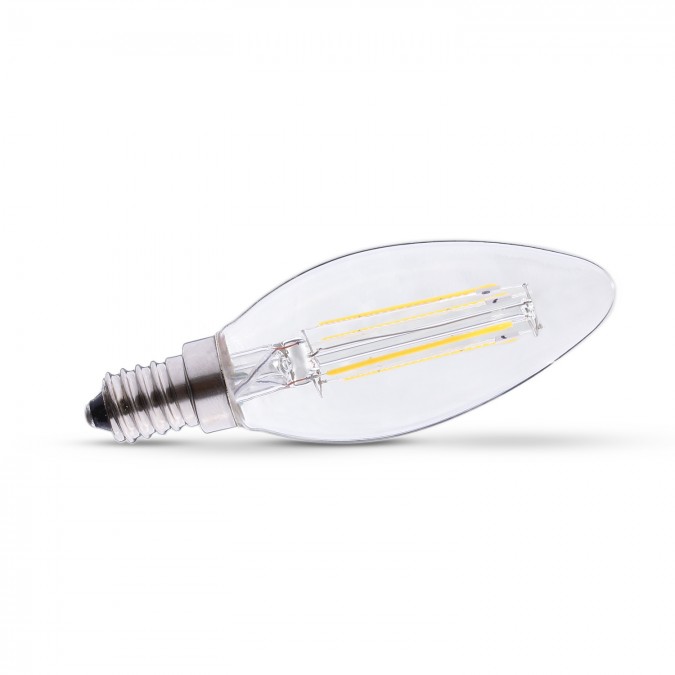 Ampoule LED E14 4W COB Filament Flamme