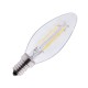 Ampoule LED E14 4W Flamme Filament Dimmable