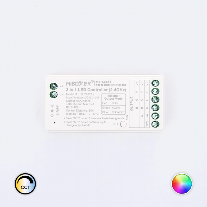 Contrôleur RGBW 12-24V RF