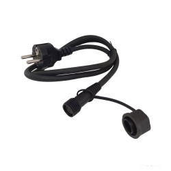 Cordon d'alimentation 1,50m 230V EU avec connecteurs Femelle étanches pour guirlandes guinguettes