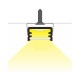 Profile Fin Aluminium Brut 2m pour bandeaux LED