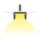 Profile Fin Aluminium Anodisé 2m pour bandeaux LED