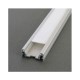 Profile Plat Aluminium Anodisé 1m pour bandeaux LED