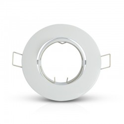 Support plafond Rond Orientable Blanc Ø90 mm