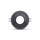 Support Plafond Rond Orientable Argent Ø92 mm