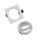 Support plafond Carré Orientable Blanc 89 x 89 mm