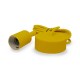 Suspension Douille Silicone E27 - Jaune Câble 2m