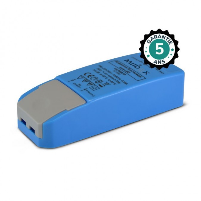 Alimentation pour LED 1-70W 12V AC - Garantie 5 ans