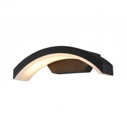 Applique Murale Curviligne LED 7,5W 4000K Gris Anthracite IP54