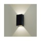 Applique Murale LED 2x5W 690 LM Rectangulaire 3000K Gris IP54