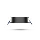 Support de spot rond Orientable noir Ø92 mm