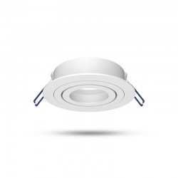 Support plafond Rond Blanc Orientable Ø92 mm