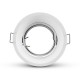 Support de spot basse luminance Rond Rotatif Orientable blanc Ø85