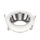 Support spot basse luminance rotatif Orientable argent rond Ø80 mm