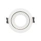 Support spot basse luminance rotatif Orientable argent rond Ø80 mm