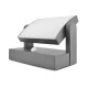 Applique Murale Orientable LED 12W 720 LM Détecteur 4000K Gris IP54