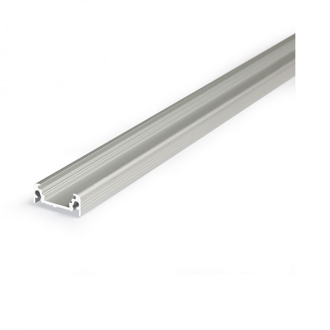 Profile Plat Aluminium Anodisé 1m pour bandeaux LED 14,4mm