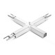 CONNECTEUR POUR RAIL EN X1 ENTREE / 3 SORTIES 5 CABLES