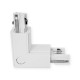Connecteur Triphase Coude L Circuit Extérieur Blanc
