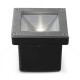 Spot LED Encastre Sol Carré 5W 4000K Inox 316 L