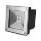 Spot LED Encastre Sol Carré 5W 4000K Inox 316 L