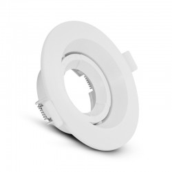 Support de spot basse luminance Rond Orientable blanc Ø110