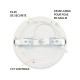 Plafonnier LED Blanc Ø165 mm 12W CCT
