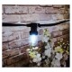 GUIRLANDE FORAINE CABLE PLAT NOIR 10 METRES 10 DOUILLES E27