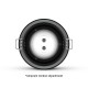 Support de spot BBC Rond Etanche noir Ø85 x 43 mm IP65