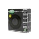 Support plafond Rond 1/4 de tour Orientable Noir Ø95 mm