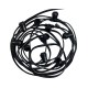 GUIRLANDE FORAINE CABLE PLAT NOIR 10 METRES 10 DOUILLES B22