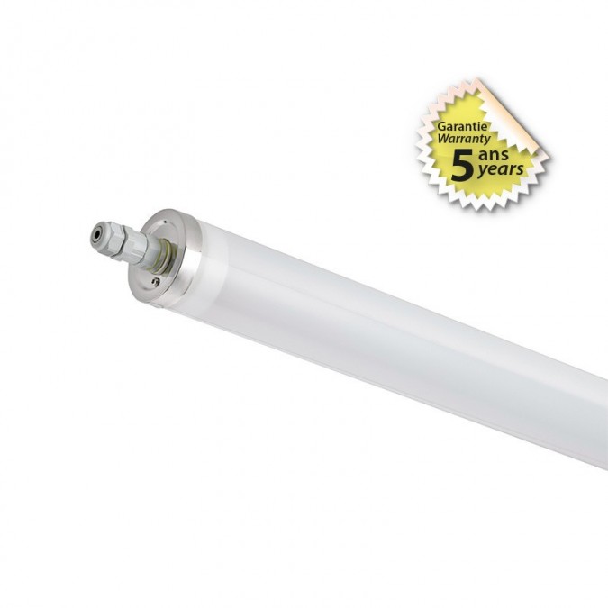 Tubulaire LED Intégrées Opale Traversant 19W 2600LM 4000K 672 x Ø70mm