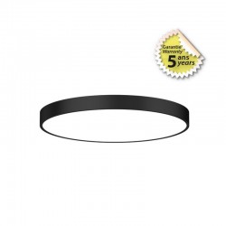 Plafonnier LED Noir Ø800 80W 4000K - Garantie 5 ans