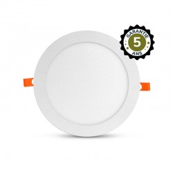 Plafonnier LED Blanc Ø225 mm 18W 4000K - Garantie 5 ans
