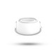 Collerette basse luminance carrée/rond blanc/blanc pour spot ÉCLAT II