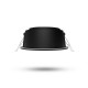 Collerette basse luminance rond/rond noir/noir pour spot ÉCLAT II