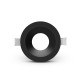 Collerette basse luminance rond/rond noir/noir pour spot ÉCLAT II