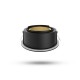 Collerette basse luminance rond/rond noir/doré pour spot ÉCLAT II